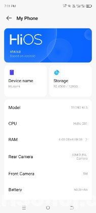 Tecno KL5